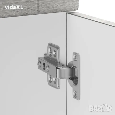 vidaXL Кухненски шкаф Porto, сив сонома, инженерно дърво, снимка 9 - Шкафове - 56148240