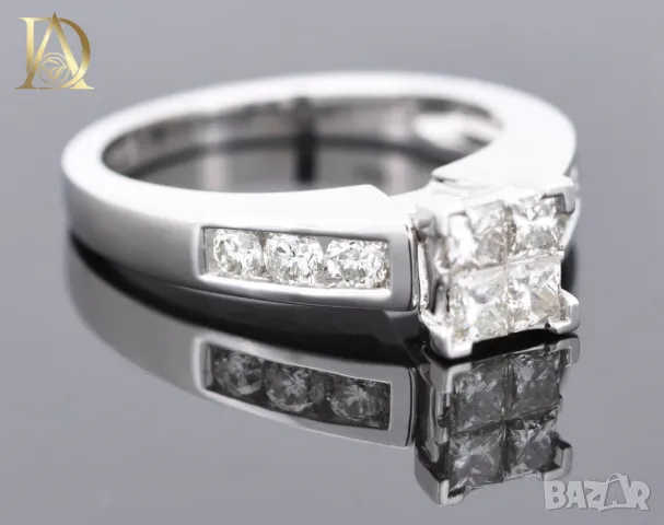 Нов Златен Пръстен с 1.04кт Естествени Диаманти, снимка 2 - Пръстени - 47829999