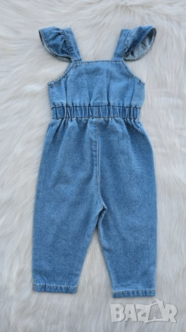 Детски дънков гащеризон 9-12 месеца , снимка 2 - Бебешки гащеризони - 51790840