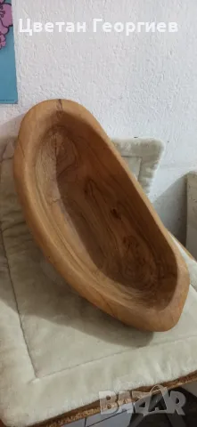 купа за плодове от маслиново дърво, снимка 3 - Декорация за дома - 49136877