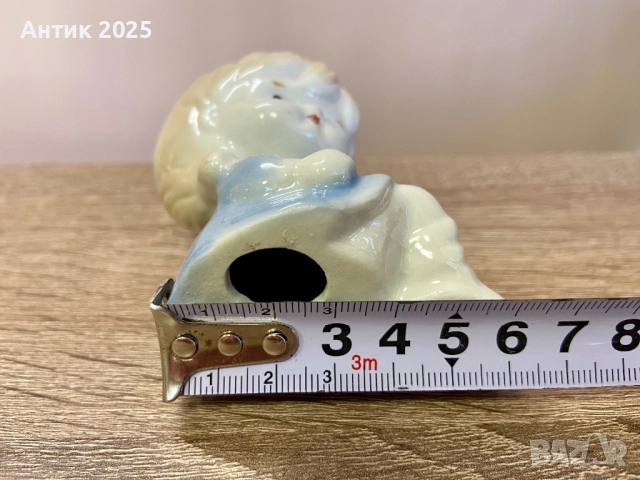 Винтидж порцеланова фигурка „Момиче“, миниатюра, снимка 5 - Антикварни и старинни предмети - 52836549