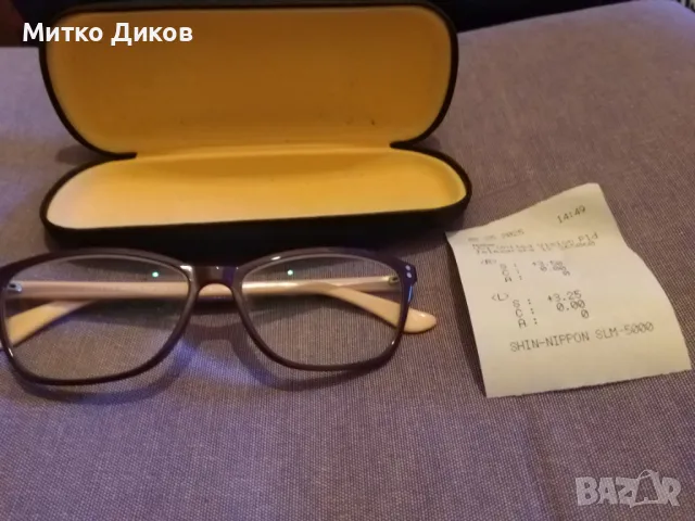 Очила с диоптер +3.25 +3.50 маркови на Джой с кутия отлични женски