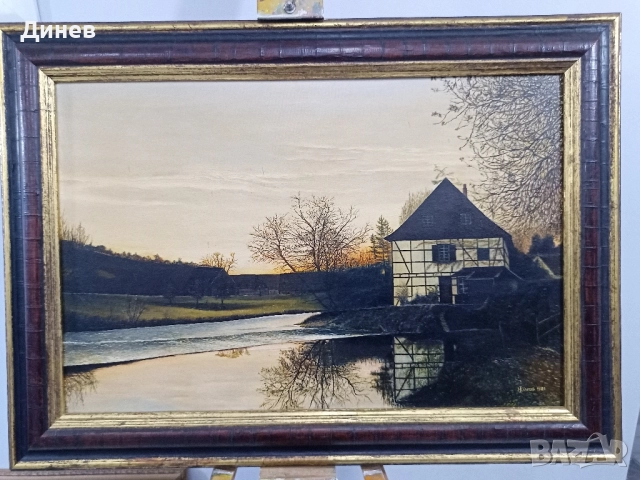 Пейзаж маслени бои върху платно