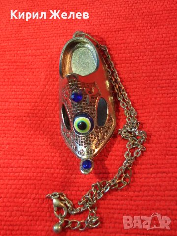 Късметлийска сребриста фигурална висулка ОРИЕНТАЛСКИ СТИЛ ЧЕХЪЛ с ВЕРИЖКА 32097, снимка 3 - Други - 38163115