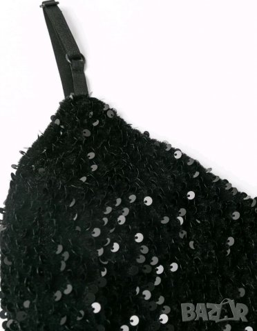 ЛИКВИДАЦИЯ! Дълга черна бална рокля с пайети Avin Alessa Cliche Nikole Collection , снимка 10 - Рокли - 37954445