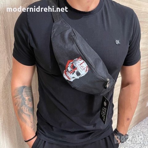 Мъжка тениска и чанта  Philipp Plein код 154, снимка 1 - Тениски - 33799296