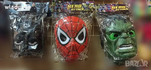 Светещи маски Хълк,Спайдърмен,Батман-10лв, 10 лв, снимка 1