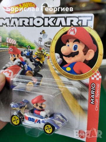 Нова количка Hot wheels mario kart, снимка 3 - Колекции - 52198646