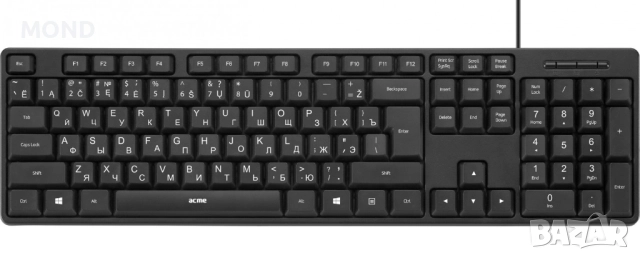 Клавиатура ACME - USB /кирилица, снимка 4 - Клавиатури и мишки - 52868252
