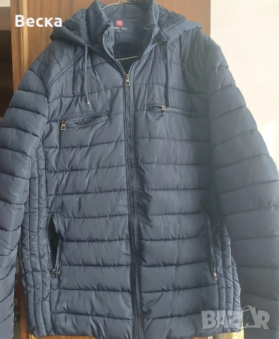 Дамско зимно яке – тъмно синьо