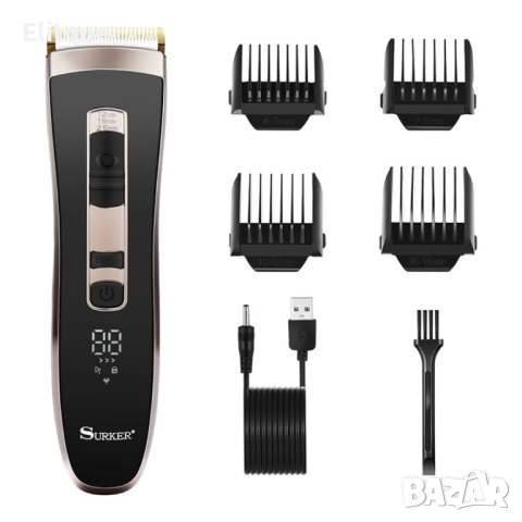 Машинка за подстригване на коса с керамично–титаниево острие и дисплей SHAV20, снимка 5 - Машинки за подстригване - 52807061