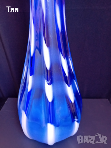 Огромна стъклена ваза, снимка 4 - Вази - 44698730
