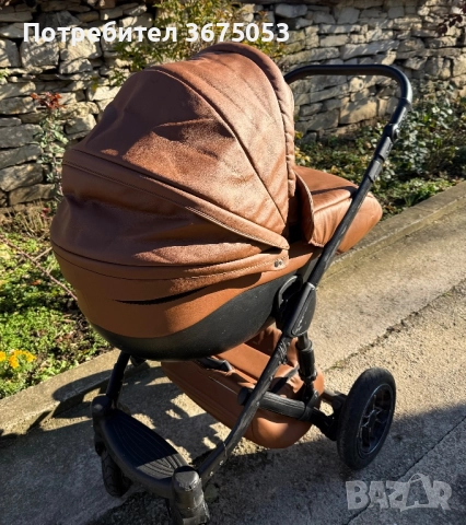 Продавам детска количка 2 в 1 – кош за новородено + летен кош, снимка 4 - Детски колички - 52527631