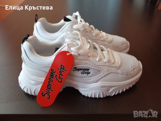 Нови маратонки естествена кожа Supreme Grip, снимка 1 - Маратонки - 40224509