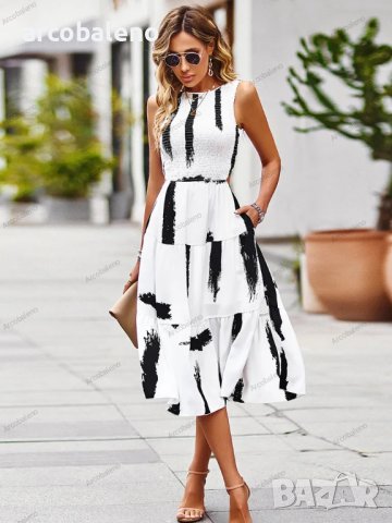 Дамска елегантна рокля без ръкави, 3цвята, снимка 12 - Рокли - 41670756