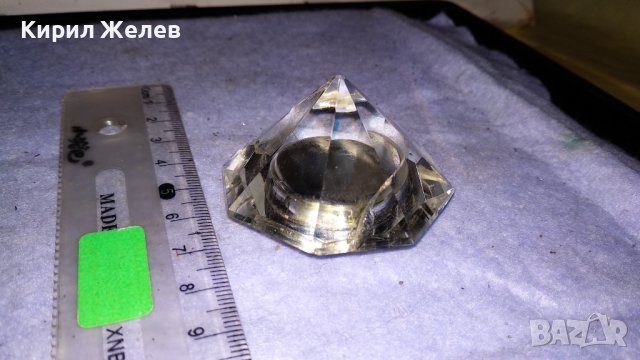 ОСМОЪГЪЛЕН КВАРЦОВ НАСТОЛЕН МИНИ ЧАСОВНИК ФАСЕТИРАН КРИСТАЛ 34009, снимка 2 - Декорация за дома - 38893513