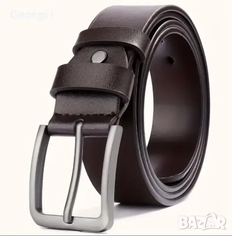 Комплект Мъжки Кожени Колани, черен и кафяв /2ва броя (Промоция)!, снимка 6 - Колани - 49756842