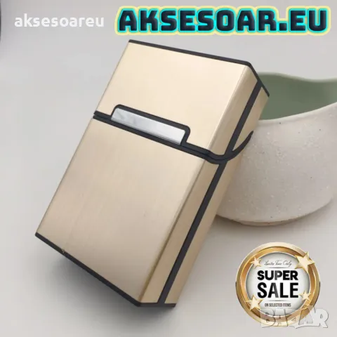 Идеална подаръчна метална кутия табакера с магнитен капак за 80 мм стандартни цигари модна стилна, снимка 2 - Табакери - 50220834