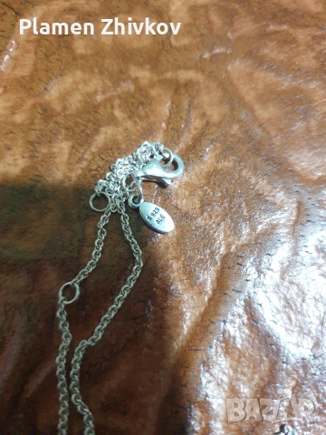 колие пръстен и обици сребро със син сапфир, снимка 7 - Бижутерийни комплекти - 53427721