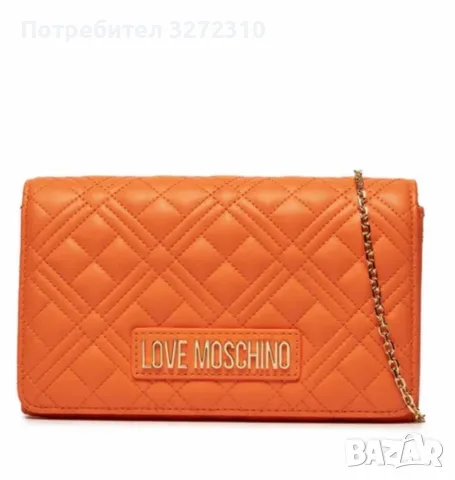 Чанта LOVE MOSCHINO оранжева, снимка 4 - Чанти - 56228344