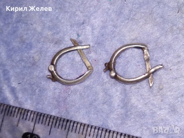 АНГЛИЙСКИ ВИНТИДЖ АРТ СРЕБЪРНИ ОБЕЦИ СРЕБРО 925 РЪЧНА БИЖУТЕРСКА ИЗРАБОТКА 38275, снимка 12 - Обеци - 40940683