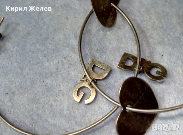 D&G Стилни СРЕБЪРНИ ОБЕЦИ със СЪРЧИЦА СРЕБРО 925 БУТИКОВ АРТ МОДЕЛ ДОЛЧЕ и ГАБАНА 49616, снимка 13 - Обеци - 49379301