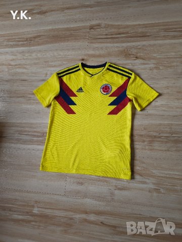 Оригинална тениска Adidas Climalite x Colombia National Football Team / Season 18 (Home), снимка 2 - Детски тениски и потници - 42072685