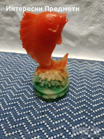 Винтидж фигура риба Кой, снимка 4 - Статуетки - 50462567