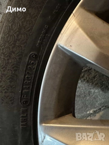 Оригинални VW 17” джанти + зимни гуми Falken 215/55 R17 DOT25 5x112, снимка 2 - Гуми и джанти - 53754584