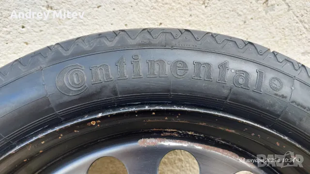 Патерица Continental 125/70r17 - 5×120 с Калъф, снимка 2 - Гуми и джанти - 48761616