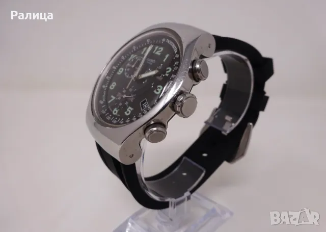 Мъжки часовник Swatch Irony хронограф с нова силиконова каишка, снимка 4 - Мъжки - 48131784