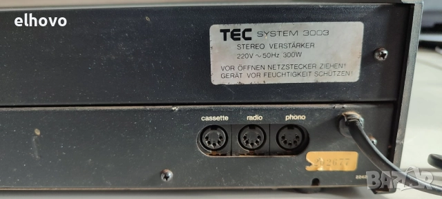 Ресивър TEC SYSTEM 3003, снимка 7 - Ресийвъри, усилватели, смесителни пултове - 52835431