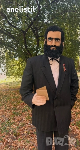 Ръчно изработена кукла „Христо Ботев“ – височина 190 см, снимка 2 - Други - 53691104