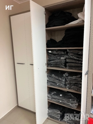 ПРОМО НОВО Офис Стол/Бюро/Маса/Етажерка/Шкаф/Бял Гланц/Дъб/Трюфел/Aiko, снимка 4 - Бюра - 52561503