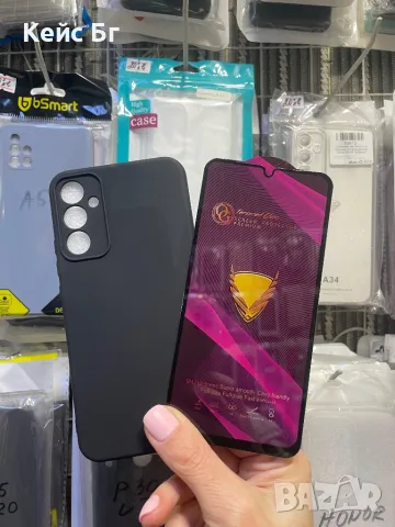 Samsung A35 Силиконов кейс+5D OG стъклен протектор, снимка 3 - Калъфи, кейсове - 47896374