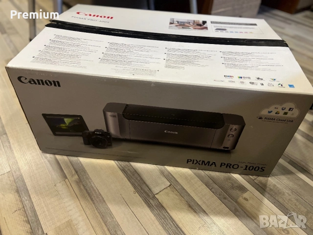 Canon pixma 100 Pro + кашон с мастила и аксесоари, снимка 4 - Друга електроника - 53697547