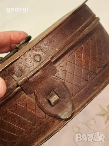 стара ламаринена кутия 23/3, снимка 4 - Антикварни и старинни предмети - 49348244