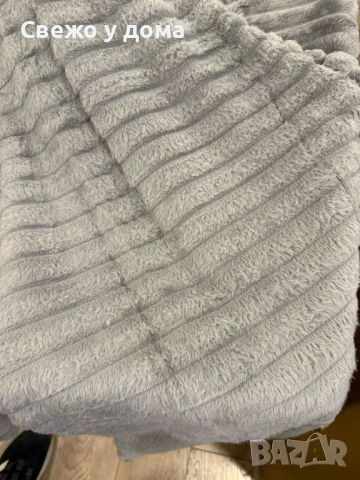 Меко и ватирано микрофибърно одеяло 200x220 см тъмно сиво/светло сиво/тъмно синьо/кремаво/шоколад, снимка 4 - Олекотени завивки и одеяла - 53472755