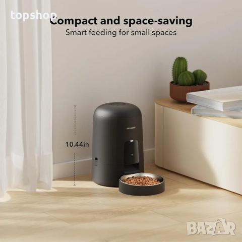 Нова PETLIBRO PLAF108 Автоматична хранилка за котки, Wi-Fi Акумулаторен диспенсър за храна за котки, снимка 9 - За котки - 51893148