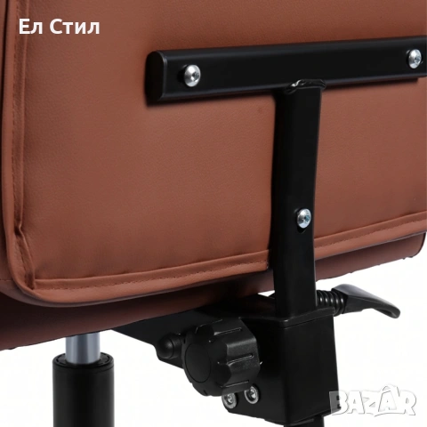 Ергономичен офис стол с лумбална опора от еко кожа – комфорт за дълги часове без болки, снимка 11 - Столове - 53574324
