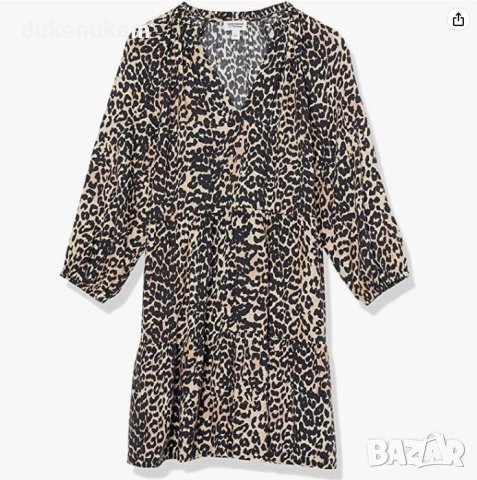 Ежедневна дамска рокля с деколте и волани на нива размер 3XL, снимка 3 - Рокли - 40845347