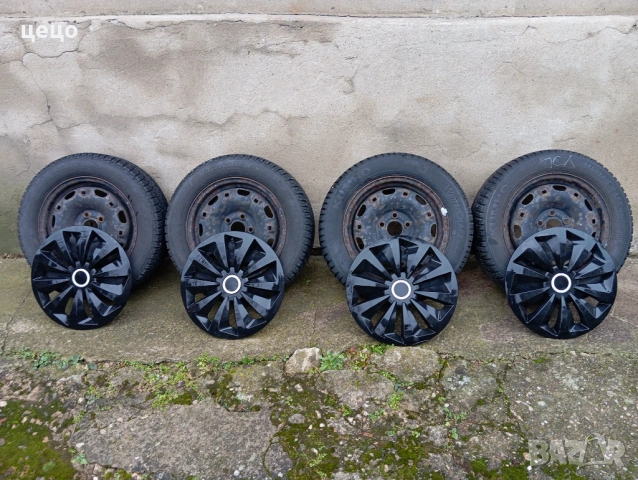 зимни гуми с железни джанти 14 цола от Сеат Ибиза, VW Голф