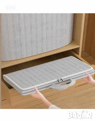 Нова Текстилна Сгъваема торба за съхранение с цип, снимка 3 - Органайзери - 49165783