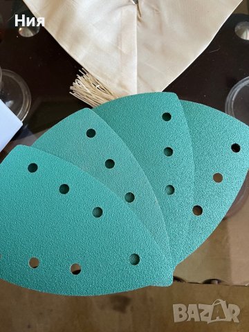  Шкурка велкро DELTA - триъгълни100х150мм  К80, снимка 2 - Други - 41043045