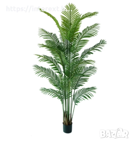 Изкуствена палма – 220 см, снимка 3 - Стайни растения - 52538268