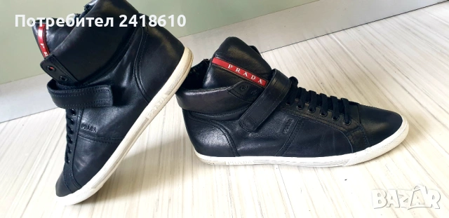 Prada Leather UNISEX Sneakers Size 41 - 26см ОРИГИНАЛ! ЕСТЕСТВЕНА Кожа!, снимка 10 - Кецове - 53384503