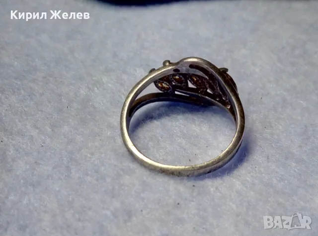 РАЗКОШЕН СКЪПОЦЕНЕН СРЕБЪРЕН ПРЪСТЕН СРЕБРО 925 с КРАСИВИ ЮВЕЛИРНО ФАСЕТИРАНИ КАМЪНИ ЦИТРИН 47531, снимка 11 - Пръстени - 50192737