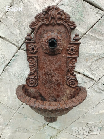 Стара стенна малка мивка, снимка 2 - Декорация за дома - 52593062