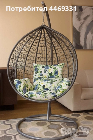 Градинска висяща люлка тип гнездо,яйце–Промоция!