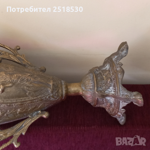 Стара масивна бронзова ваза, снимка 6 - Антикварни и старинни предмети - 44823034
